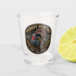 Wilder Truthahn Schnapsglas