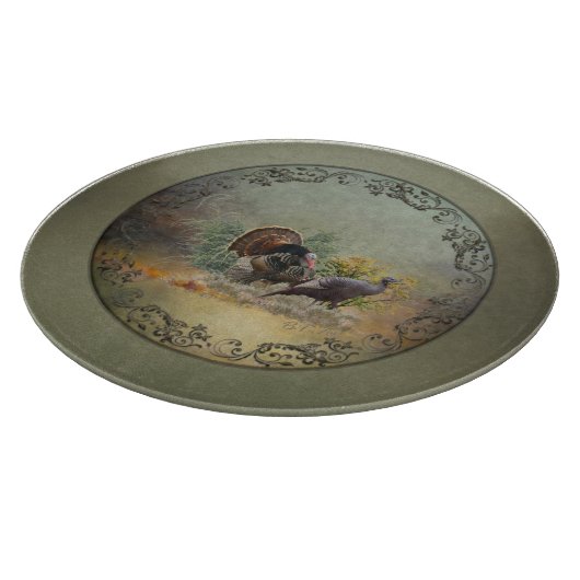 Wilder Truthahn Schneidebrett (Ecke)