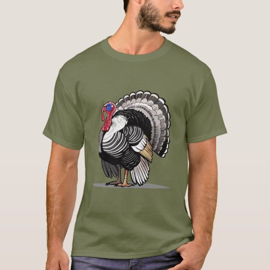 Wilder Truthahn T-Shirt (Vorderseite)