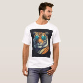 "Wilder und Cooler Tiger mit Sonnenbrille-T-Shirt" T-Shirt (Vorne ganz)