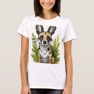 "Wilder und einzigartiger afrikanischer Wildhund-T T-Shirt