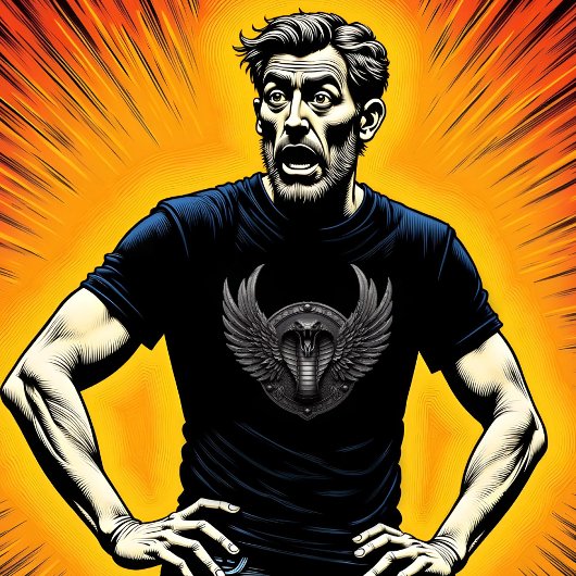 Wilder und komischer T - Shirt