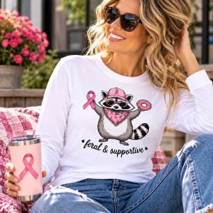 Wilder und unterstützender Waschbär Tri-Blend Shirt