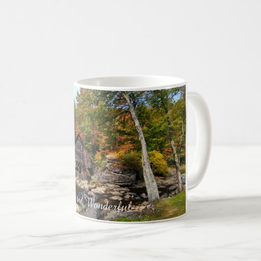 Wilder und wunderbarer Park West Virginia Babcock Kaffeetasse (VorderseiteRechts)