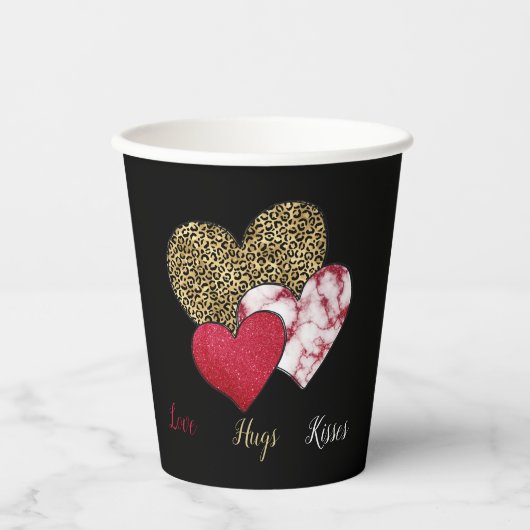Wilder Valentinstag Pappbecher (Vorderseite)