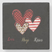 Wilder Valentinstein Untersetzer (Vorderseite)