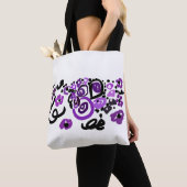 Wilder Violetter Pfau Tasche (Von Nahem)