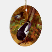 Wilder Vogel der Elsters Keramikornament (Rechts)