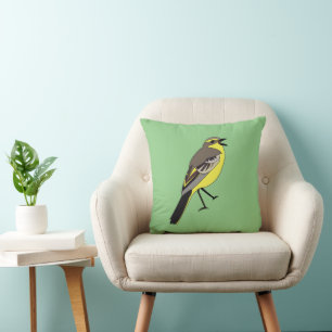 Wilder Vogel Gelber Vogel Kissen