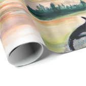 Wilder Wal-MattPackpapier, 30 in x 6 ft Geschenkpapier (Rolleneckpunkt)