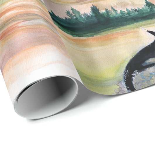 Wilder Wal-MattPackpapier, 30 in x 6 ft Geschenkpapier (Rolleneckpunkt)