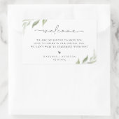 Wilder Wald Begrüßung rechteckiger Aufkleber (Tasche)