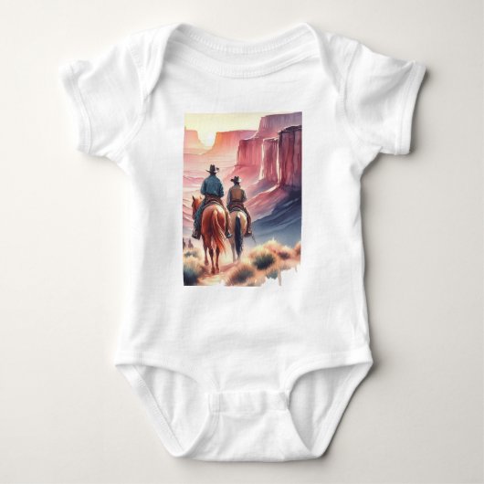 Wilder West Cowboy Baby Strampler (Vorderseite)