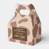 Wilder West Western Cowboy Geburtstag Geschenkschachtel (Rückseite)