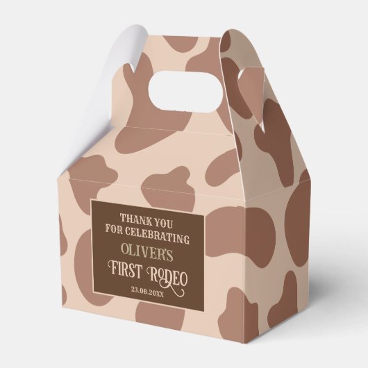 Wilder West Western Cowboy Geburtstag Geschenkschachtel (Vorderseite)