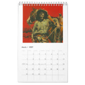 Wilder Westabdeckungs-Kunst-Kalender Kalender (Mär 2027)