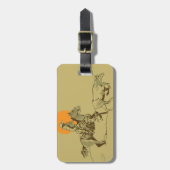 Wilder Westcowboy bei der Arbeit Gepäckanhänger (Vorderseite vertikal)