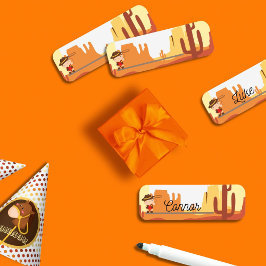 Wilder Westcowboy Namensschild