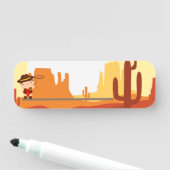 Wilder Westcowboy Namensschild (Beispiel)