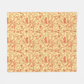 Wilder Westen Alter Cowboy Muster Rustikaler Weste Fleecedecke (Vorderseite (Horizontal))