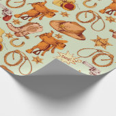 Wilder Westen Geschenkpapier (Ecke)