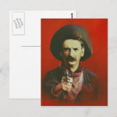 Wilder Westen illustrierte Postkarte (Vorne/Hinten)