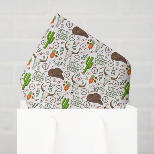 Wilder Westen Seidenpapier (Geschenk Tasche)