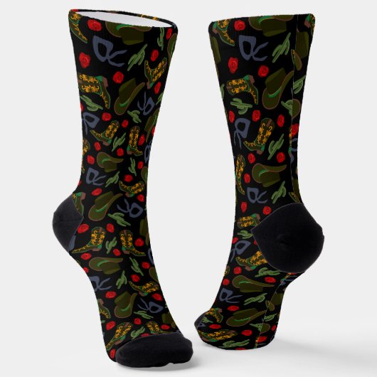 Wilder Westen Socken (Gewinkelt)
