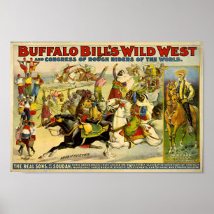 Wilder Westen von Buffalo Bill Poster