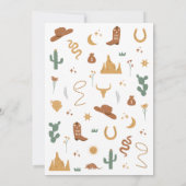 Wilder Western zum Geburtstag Einladung (Rückseite)