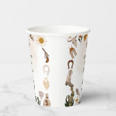 Wilder Westrodeo Cowboy Geburtstag Pappbecher (Rechts)