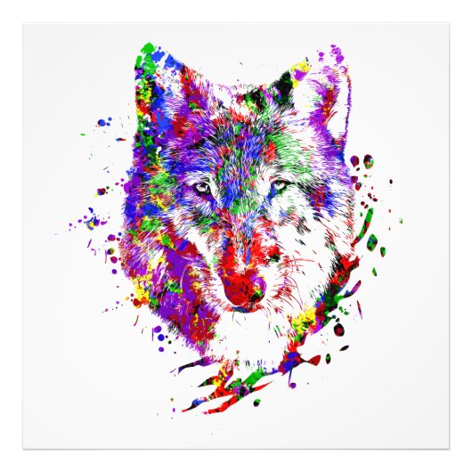 Wilder Wildwolf Welt Freie Erde Fotodruck (Vorne)