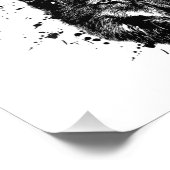 Wilder Wildwolf Welt Freie Erde Fotodruck (Ecke)