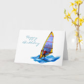 Wilder Windsurfer Karte (Gelbe Blume)