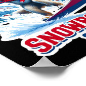 Wilder Wolf aus Serbien Snowboard Adventure Poster (Ecke)