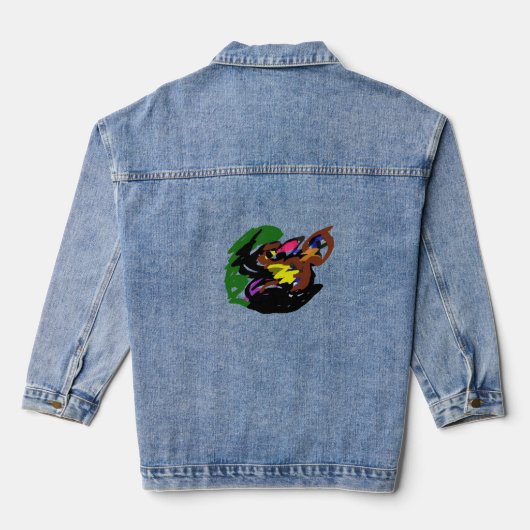 Wilder Wolf Herbst Jeansjacke (Rückseite)