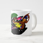 Wilder Wolf Herbst Jumbo-Tasse (Vorderseite Rechts)