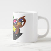 Wilder Wolf Herbst Jumbo-Tasse (Rechts)