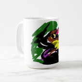 Wilder Wolf Herbst Kaffeetasse (Vorderseite Links)