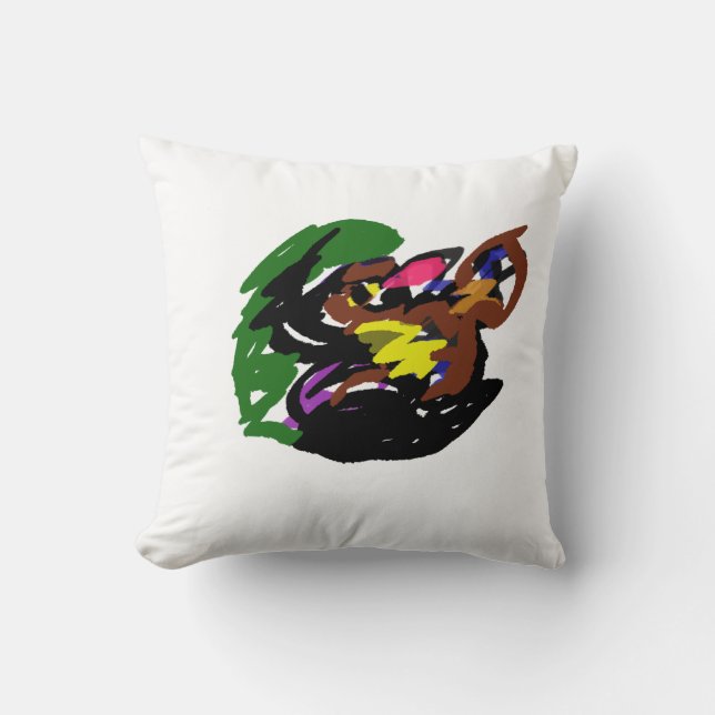 Wilder Wolf Herbst  Kissen (Vorderseite)