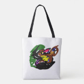 Wilder Wolf Herbst Tasche (Rückseite)