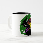 Wilder Wolf Herbst  Zweifarbige Tasse (Vorderseite Links)