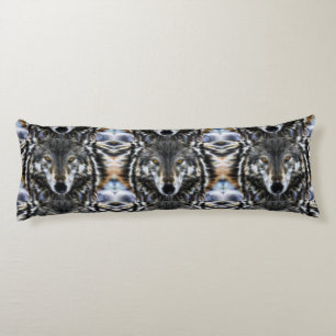 Wilder Wolf-inspirierend Porträt Seitenschläferkissen