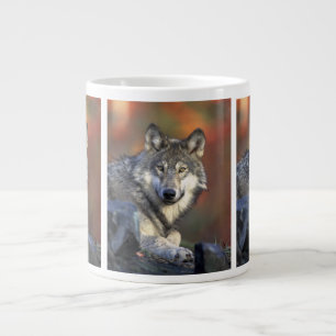 wilder Wolf Jumbo-Tasse