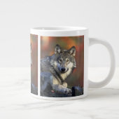 wilder Wolf Jumbo-Tasse (Rechts)