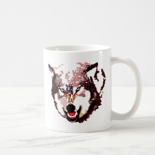 Wilder Wolf Kaffeetasse