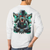 Wilder Wolf & Roter Drache T-Shirt (Rückseite)