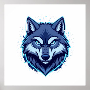 Wilder Wolf – Symbol der Stärke und Freiheit Poster
