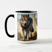 wilder Wolf Tasse (Links)