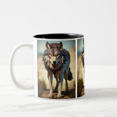 wilder Wolf Tasse (Links)